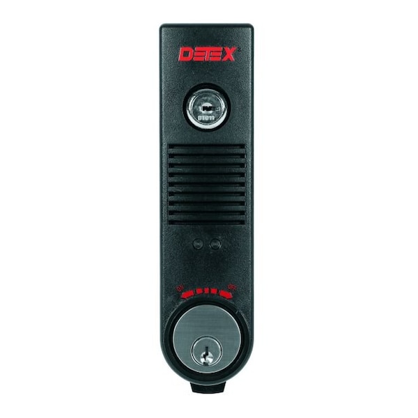 Surface Mount Battery Powered 100DB Door Prop Alarm w/Internal Magnetic, Door Contacts and Back Box